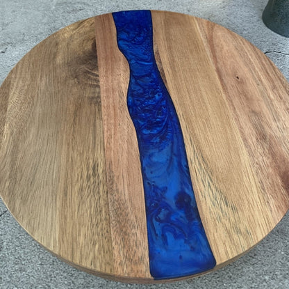Wood Round Resin Cutting Board for Kitchen