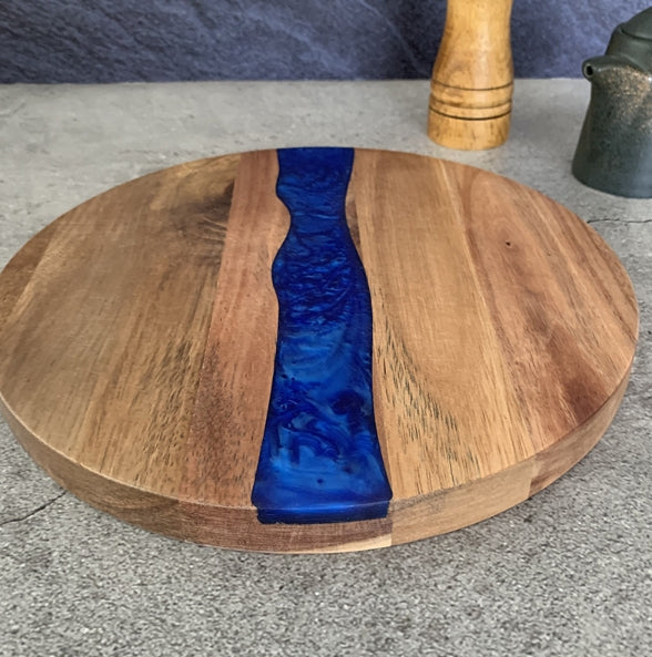 Wood Round Resin Cutting Board for Kitchen