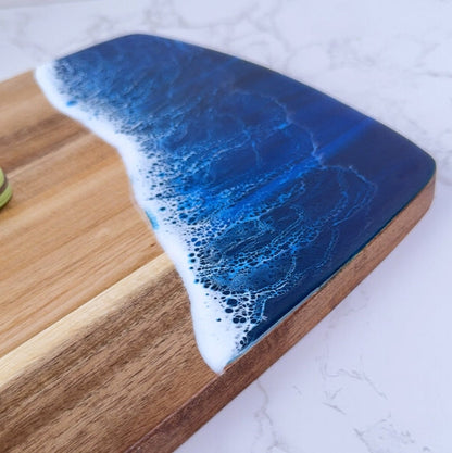 Wood Chopping Board with Unique Resin Design