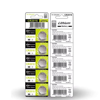 Watch Batteries for Koonenda CR2016 (5 Pack)