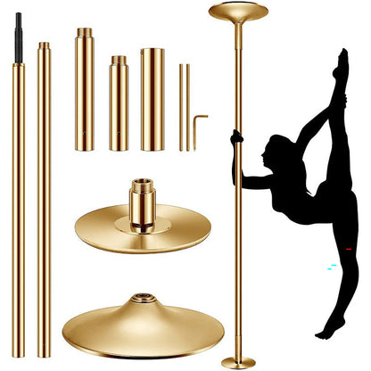 Portable rotating dance pole