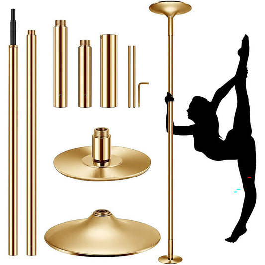 Portable rotating dance pole