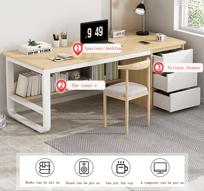 Computer Desk 120cm with 3 Drawers