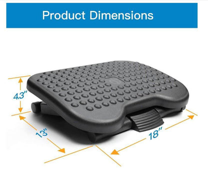Adjustable Tilting Footrest Under Desk Ergonomic Office Foot Rest - The Shopsite
