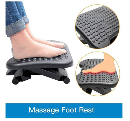 Adjustable Tilting Footrest Under Desk Ergonomic Office Foot Rest - The Shopsite
