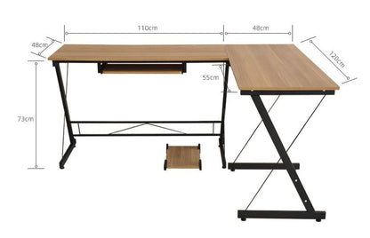 Gaming Computer Desk with Keyboard Tray