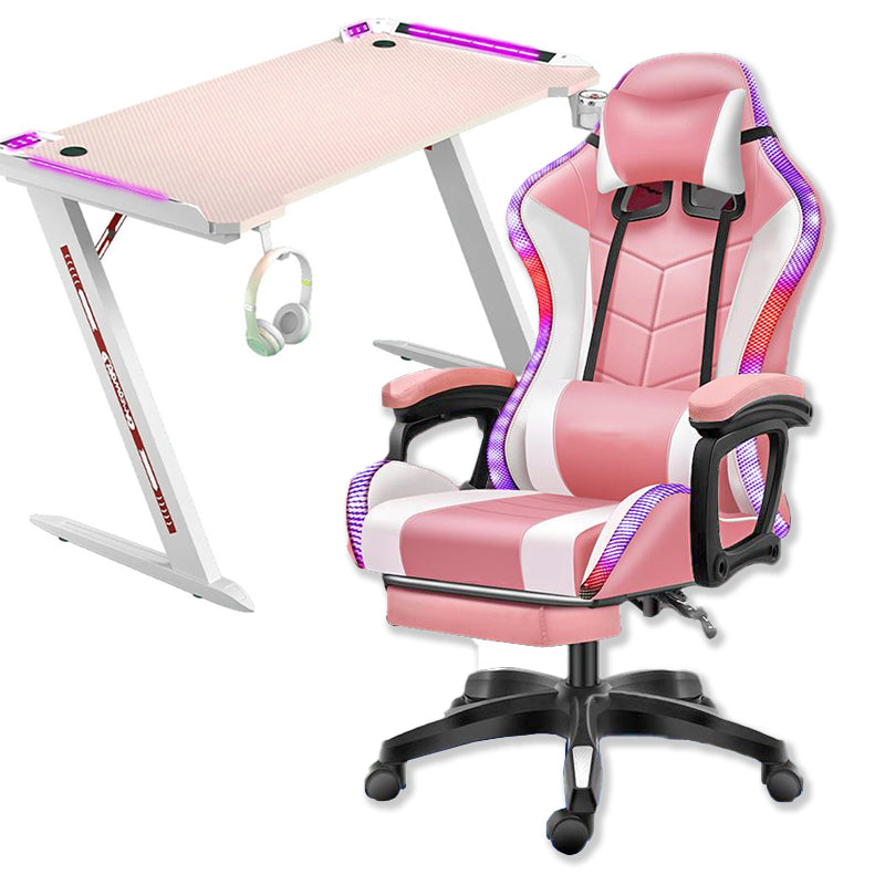 Gaming Chair with Desk – RGB Gaming Chair Combo with Gaming Desk Table