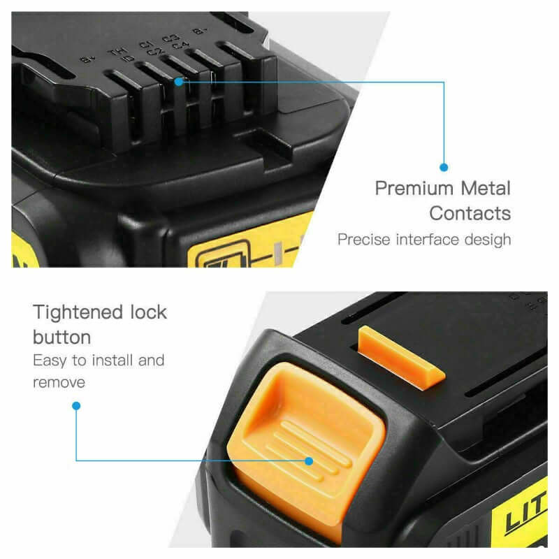 Battery For Dewalt DCB205 battery 5000mAh Replacement - The Shopsite