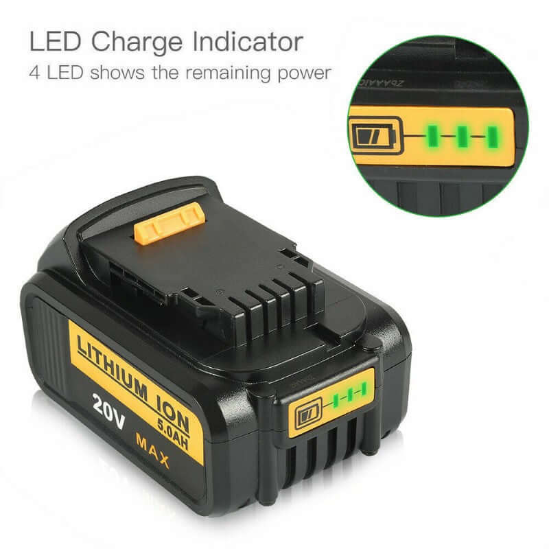 Battery For Dewalt DCB205 battery 5000mAh Replacement - The Shopsite