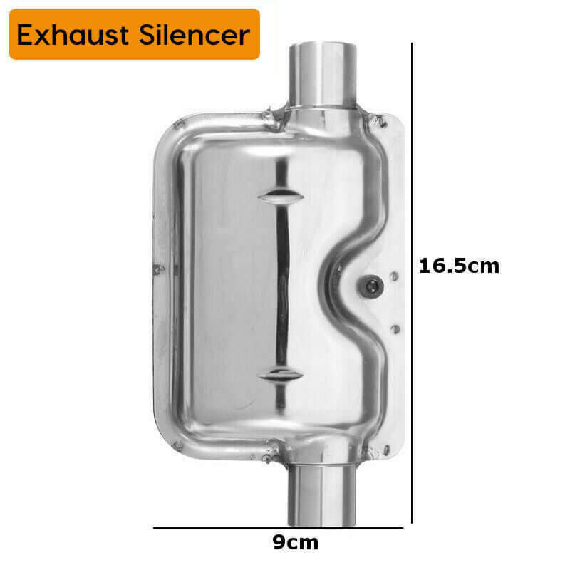 8Kv 12V Portable Air Diesel Heater Tank Lcd Silencer - The Shopsite