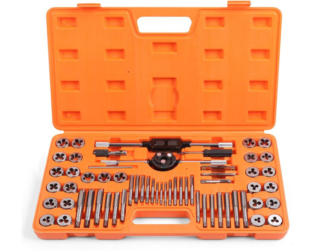 60pcs Tap and Die Set SAE Inch and Metric Sizes