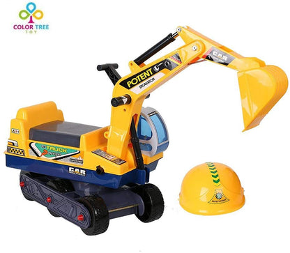 toy digger with helmet