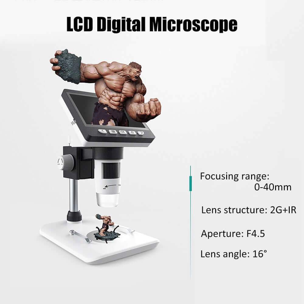 Microscope with LED lights