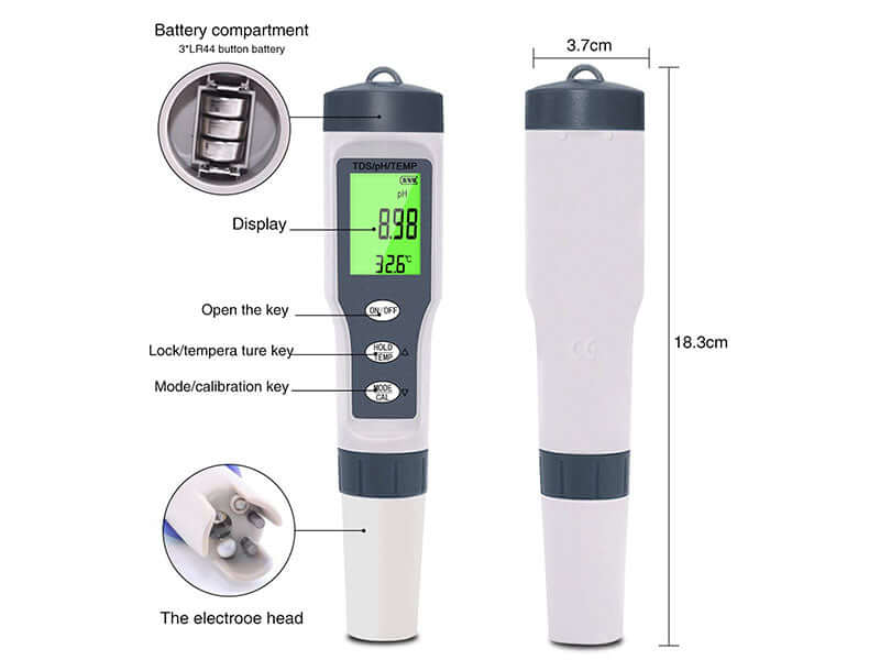 TDS and temperature meter