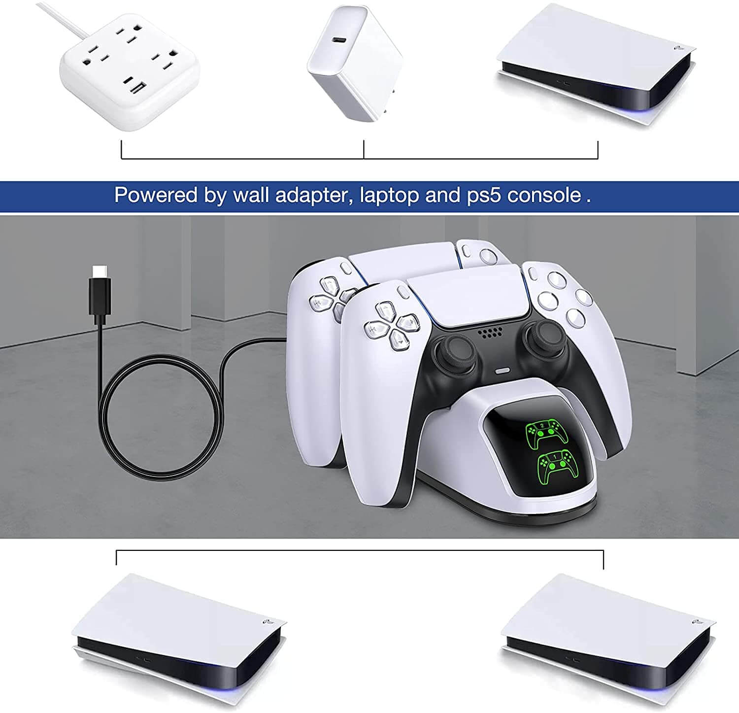fast charge ps5 controllers