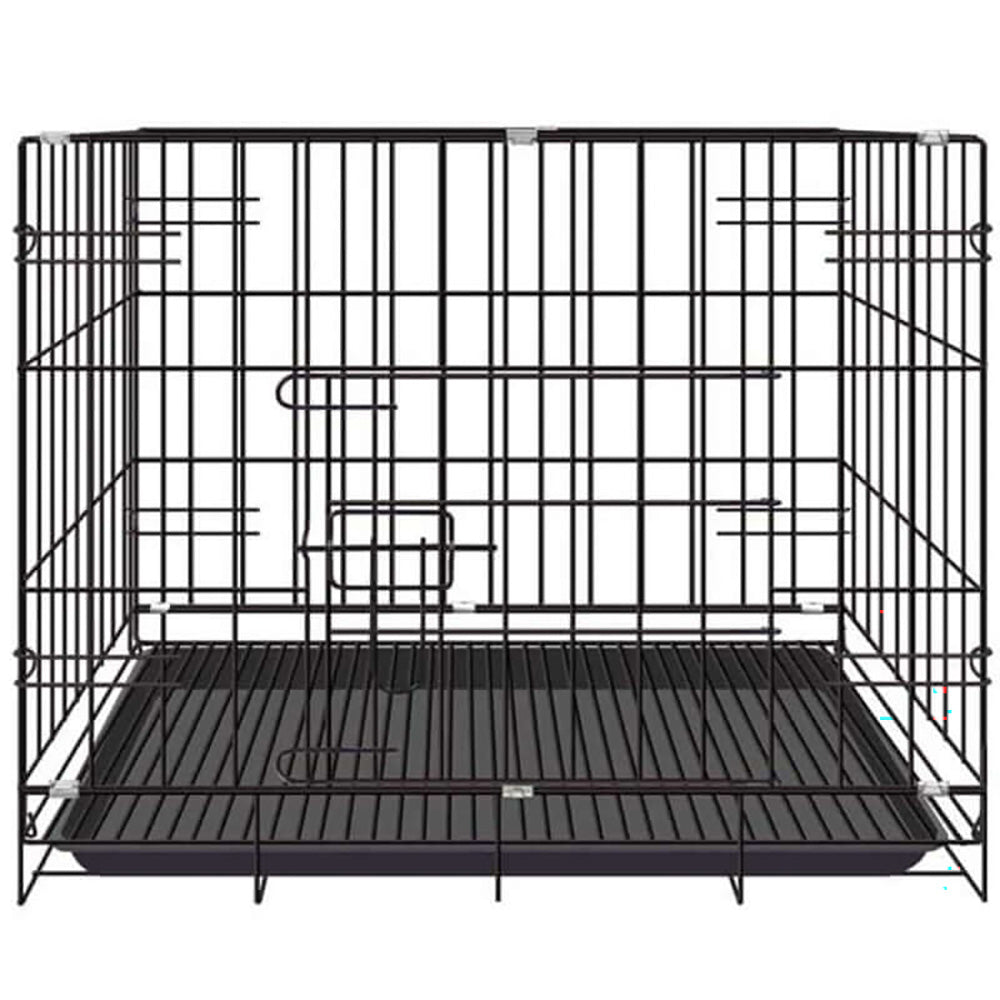Collapsible pet cage crate