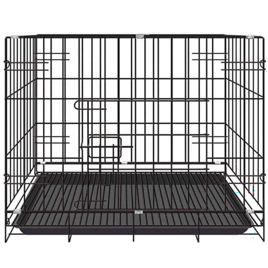 Collapsible pet cage crate