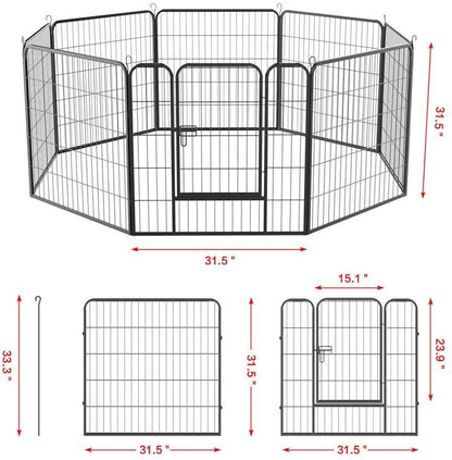 dog pen with secure latch
