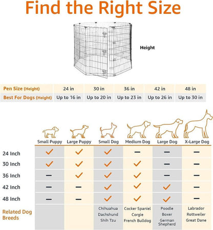 76cm Dog Pen Pet Pen Dog Kennel