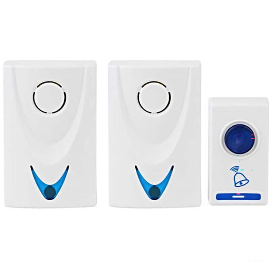 Wireless door bell with two receivers