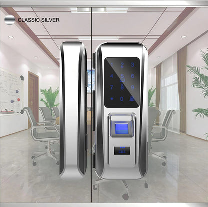 glass door lock with keypad