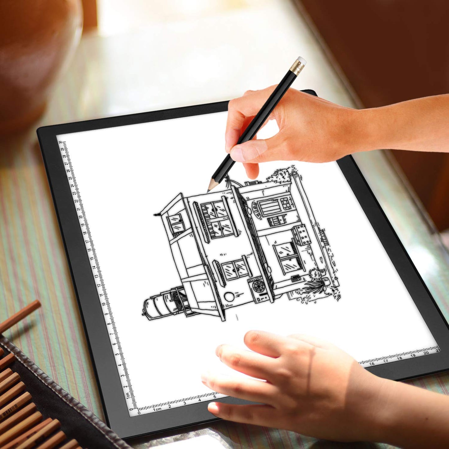 Ultra-Thin Usb A4 Led Light Copyboard Light Box Tracing Drawing Board Pad