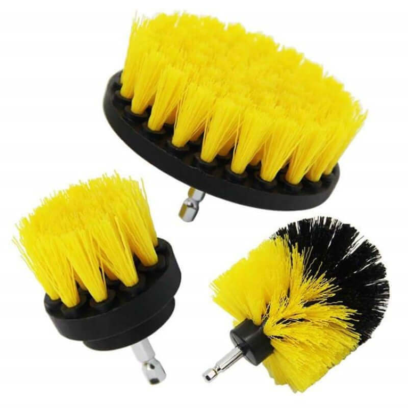 Drill Brush Attachment Set Power Scrubber Brush Cleaning Kit 3pcs - The Shopsite