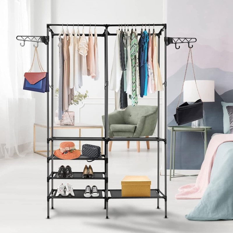 Adjustable hook garment rack