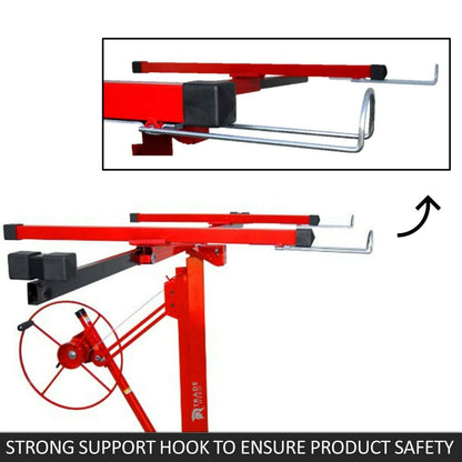 Drywall lifter foot stops