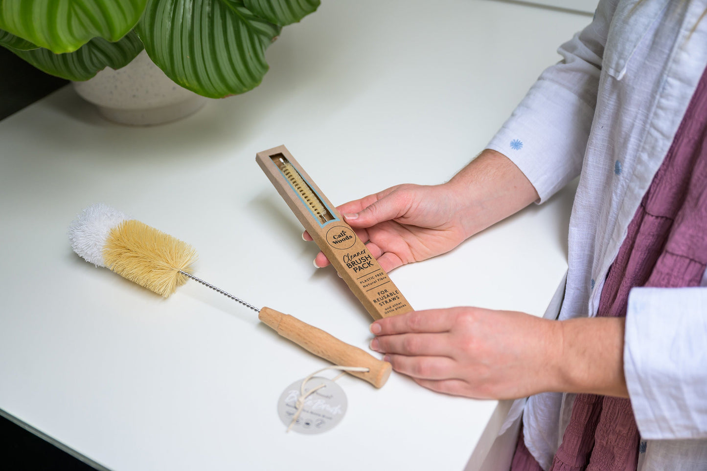 Cleaner Brush Box - Natural Fibre