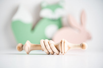 Handmade Wooden Rattle