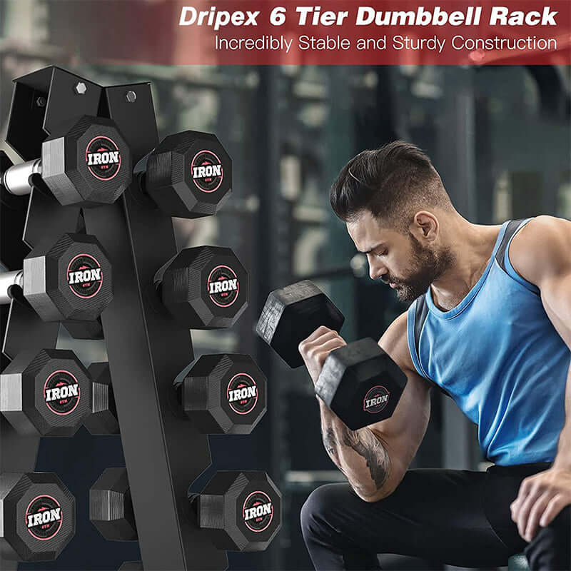 6-Tier Dumbbell Rack Stand - The Shopsite