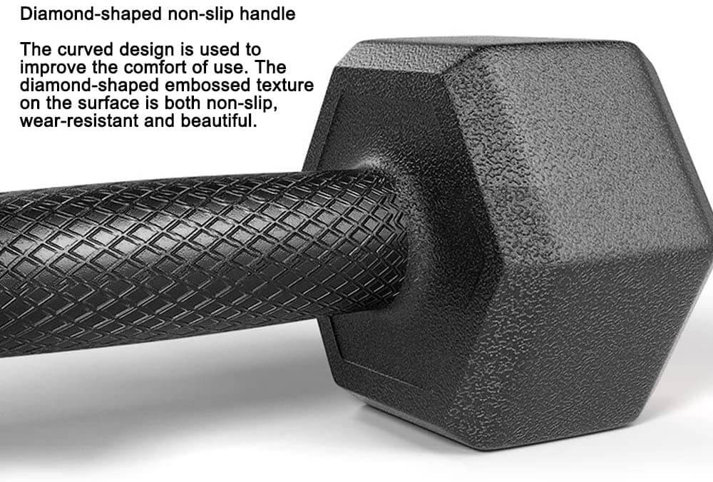 Dumbbell Set - 2 X 10kg hex weights