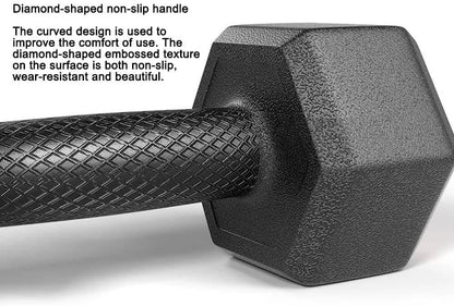 Dumbbell Set - 2 X 10kg hex weights