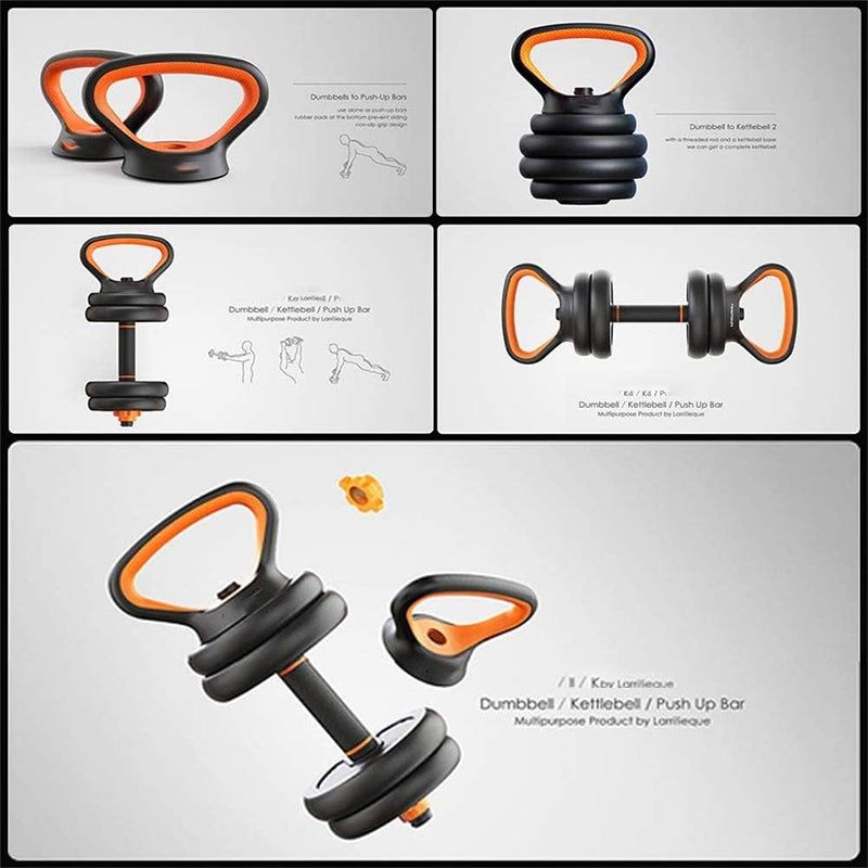 6-in-1 Adjustable Dumbbells Barbell Set (40Kg)