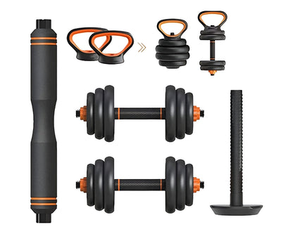 6-in-1 Adjustable Dumbbells Barbell Set (40Kg)