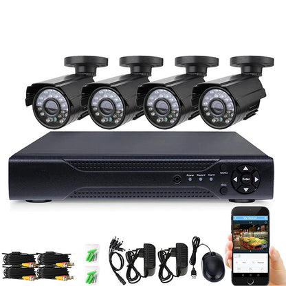 4 channel DVR CCTV system