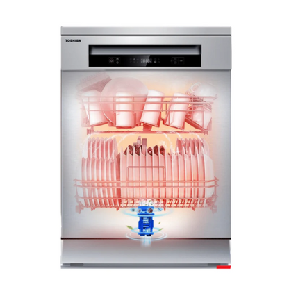 Toshiba 14 Place Settings Freestanding Dishwasher with 3-year Warranty