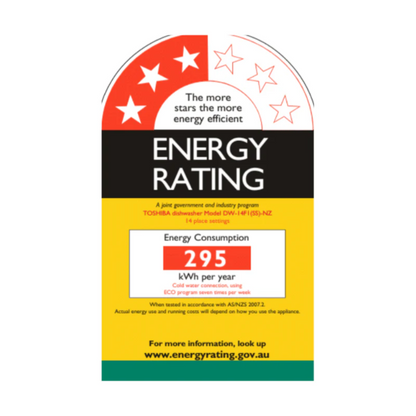 Toshiba 14 Place Settings Freestanding Dishwasher with 3-year Warranty