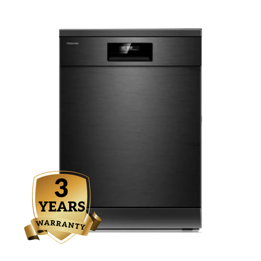 Toshiba 15 Place Settings Freestanding Dishwasher With UV Light & Auto Open with 3-year Warranty