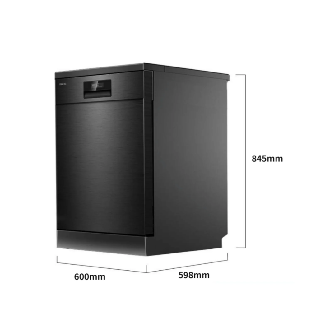 Toshiba 15 Place Settings Freestanding Dishwasher With UV Light & Auto Open with 3-year Warranty