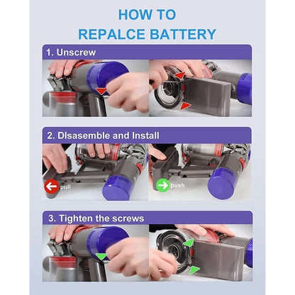Battery For Dyson V7 Battery Compatible - The Shopsite