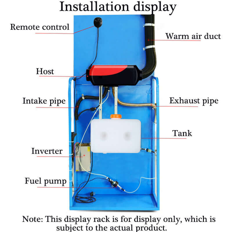 5Kw 12V Diesel Air Heater full kit - The Shopsite