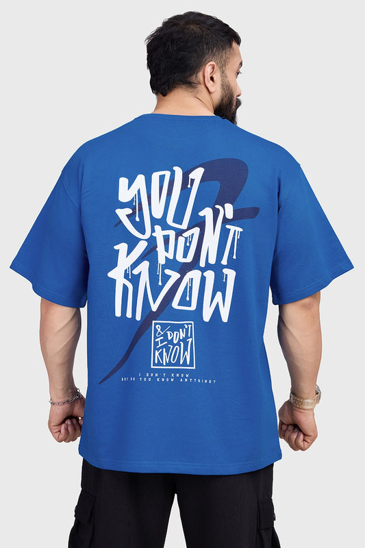 Dapper Oversized T-shirt Royal Blue