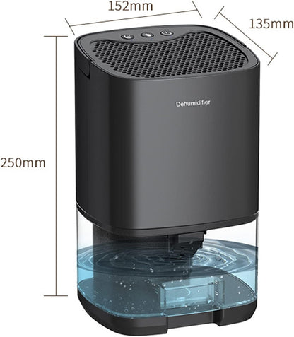 Mini Dehumidifier 1000mL Portable Black