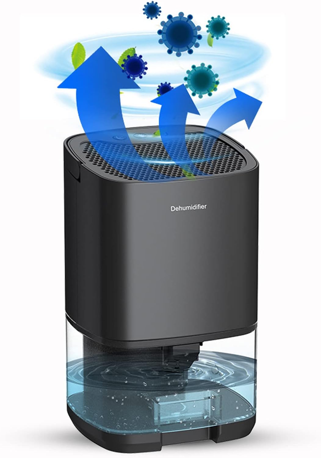 Mini Dehumidifier 1000mL Portable Black