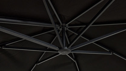 MALIBU CANTILEVER UMBRELLA – BLACK 3M