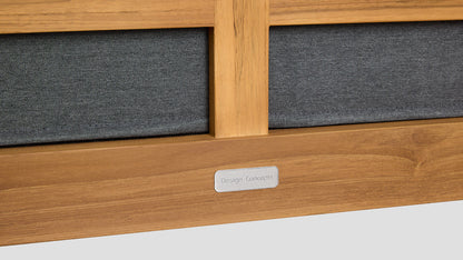 TASMAN TEAK DOUBLE RIGHT ARM SECTION