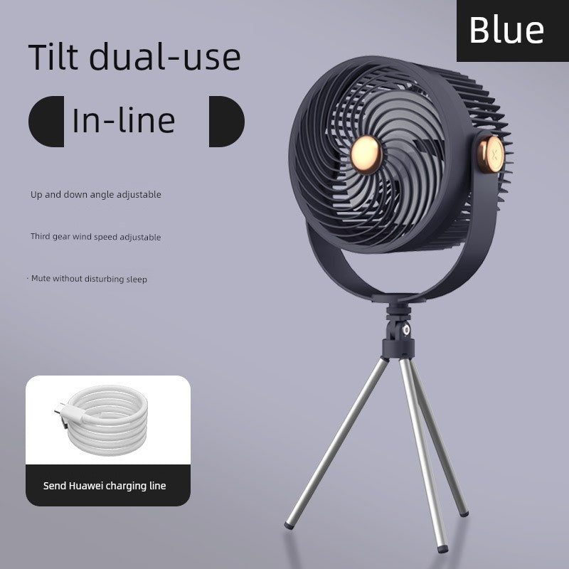 Desktop Fan Home Office Fan (Blue)