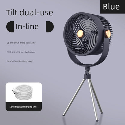 Desktop Fan Home Office Fan (Blue)